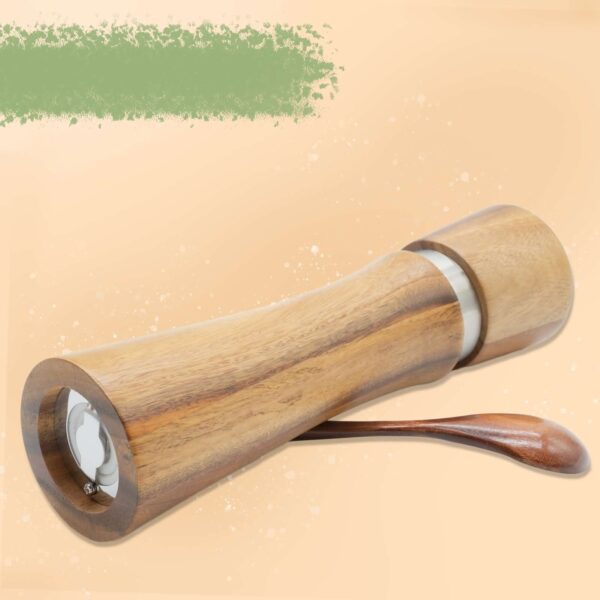 Pepper mill made of acacia wood with beautiful wood grain